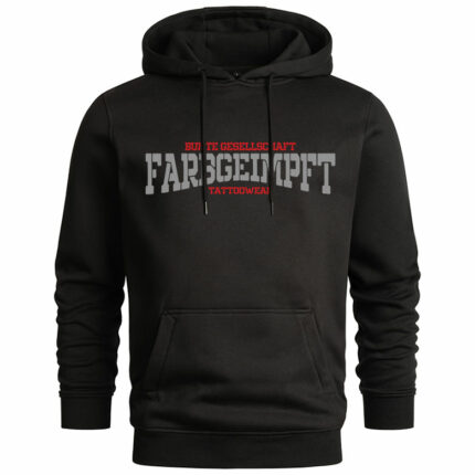 Hoodie-Classic-schwarz-grau-rot