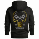 Hoodie-Punisher-hinten-schwarz-grau-gelb