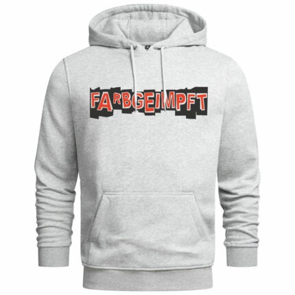 Hoodie-Without-vorn-grau-schwarz-rot