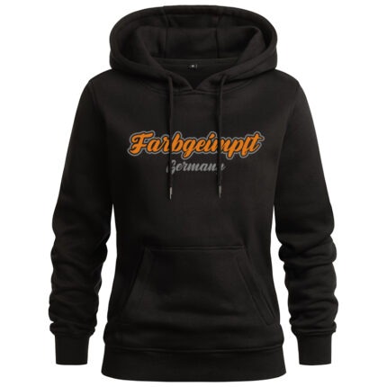 Hoodie vorn-grau-orange