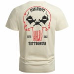 T-Shirt-Punisher-hinten-beige-schwarz-rot