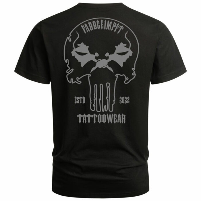 T-Shirt-Punisher-hinten-schwarz-grau