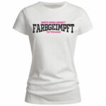 T-Shirt-Women-Classic-Weiß-Schwarz-Pink